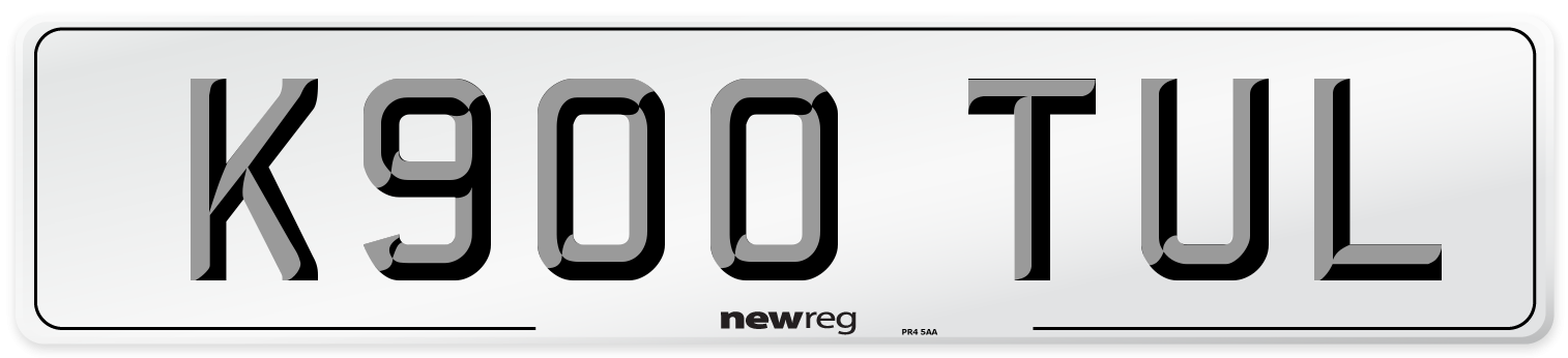 K900 TUL Number Plate from New Reg
